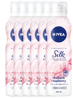 Nivea Silk Mousse Rhubarb Raspberry Voordeelverpakking