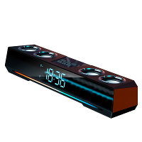 Waarom V28 20W Computerspeaker Draadloze Bluetooth Soundbar 2 Basdiafragma's 4 HiFi Luidsprekers 360° Surround Diepe Bas