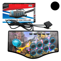 NJP308 Professionele USB Bekabelde Arcade Vechtstick voor PC PS3 PS2 Android met Volledig Weg Joystick 8 Knoppen Turbo Z