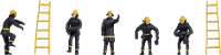NOCH 18001 H0 Brandweer figuren Geverfd, Staand