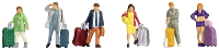 NOCH 36223 N Reizigers figuren Geverfd, Staand