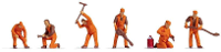 NOCH 38012 N Spoorwerkers figuren Geverfd, Staand