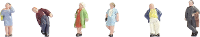NOCH 44202 Z Passanten. Figuren Geverfd, Staand