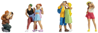 NOCH 45473 TT Toeristen figuren Geverfd, Staand
