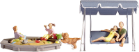 NOCH H0 Ouders en kinderen Geverfd, Staand