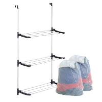 Nordix Wasrek met 2 Waszakken Groot Wit XL Droogrek Deur Inklapbaar