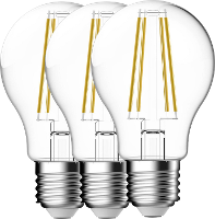 Nordlux 5181011023 Gloeilamp lamp Energielabel D (A   G) E27 8.8 W Koudwit (Ø) 60 mm 3 stuk(s)