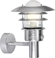 Nordlux Lønstrup 22 Verzinkt 71432031 Wandlamp met bewegingsmelder E27 Verzinkt