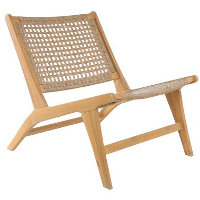 Binnen Buiten fauteuil in massief acaciahout