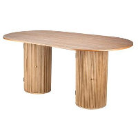 Eettafel voor 6 personen van massief grenen D120