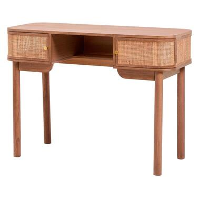 Houten Bureau met 2 Deuren