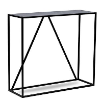 Industriële zwarte metalen consolestijl