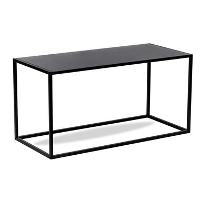 Industriële zwarte metalen salontafel