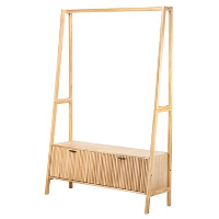 Massief houten garderobe/kledingrek