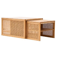 Salontafel van rotan