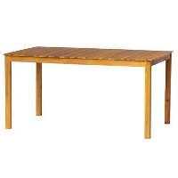 Tafel voor binnen en buiten, 6 personen, in acacia