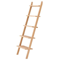 Wandplank Ladder van Massief Natuurlijk Hout