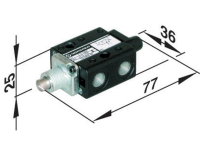 Norgren Sp/m1553/14 Mechanisch Bedienbaar Pneumatisch Ventiel 3/2 Weg Materiaal (behuizing) Kunststof Afdichtmateriaal Nbr
