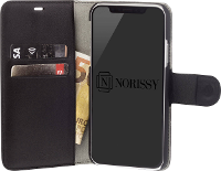 Norissy LederBook One Booklet Geschikt voor model (GSMs): Huawei P20 Pro Zwart