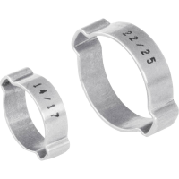 Norma Bevestigingsring met 2 oren 1107012023 Bundel Ø (bereik) 20 tot 23 mm Zilver 1 stuk(s)
