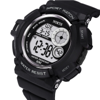 North 2002 Sport Waterproof Led Military Digital Watch