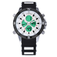North 6013 Fashion Men Digital Watch Luxury Dual Display Sports Watch