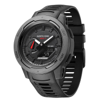 NORTH EDGE Mars3 50M Waterdichte Stopwatch Timing Kalender Elektronica LED Display Digitaal Watch Outdoor Sport Smart Wa