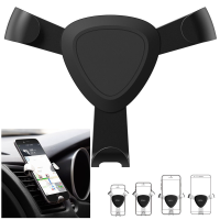 Novel Triangle Fixator Car Air Vent Holder Gravity Linkage Phone Bracket For Iphone Samsung Xiaomi