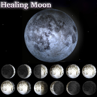 Novelty Led Healing Moon Wall Light Night Light With Remote Control