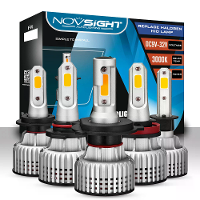 NOVSIGHT A500 N12Y 9005/9006/H1/H3/H4/H7/H11 LED Koplampen 72W Set 10000LM Autokoplampen Hoge Helderheid Lampen