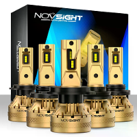 NOVSIGHT A500 N37Y 9005/9006/9007/9012/D/H1/H3/H4/H7/H11/H13 LED Koplampen Bulb 120W Paar 22000LM Auto Koplampen Hoge He