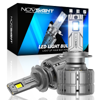 NOVSIGHT A500 N60 2 stuks 40000LM/paar Auto Koplamp LED Lampen Hoge/Lage Bundel Kit 6500K Koplamp IP68 Waterdicht Wit Li