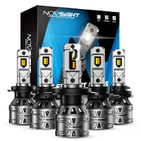 NOVSIGHT A500 N61T 9005 / 9006 / 9012 / H4 / H7 / H11 LED Koplamp Gloeilamp 60W Paar 13000LM Auto Koplampen Hoge Helderh