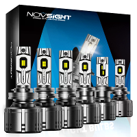 NOVSIGHT A500 T1 240W Hoge Vermogen 2 stuks 50000 LM Auto LED Koplampen 6500K Koel Wit IP68 Waterdicht