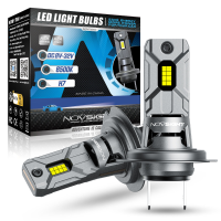 NOVSIGHT N64 Paar 6500K Auto LED Koplamp Lampen H7 6000LM/Paar LED Koplamp IP68 Waterdicht voor Auto verlichting Modific