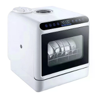 Novulife Aanrechtvaatwasser met Dubbele Watervoorziening Warmte Drogende UV Sterilisatie Touch Control 3 Wasprogramma's