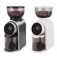 NovuLife Elektrische Koffiemolen met 25 Maalinstellingen CNC Roestvrijstalen Maalschijven 250g Bonencapaciteit Anti Stat