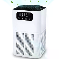 NovuLife GL K803 HEPA luchtzuiveraar met negatieve ionen, PM2.5 Real time weergave, 3 fasen filtratie, touchscreenbedien
