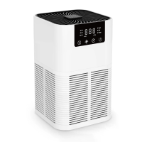 NovuLife Luchtzuiveraar met HEPA filter, luchtreiniger met actief koolfilter, negatief ionsgenerator, PM2.5 Weergave, Sl