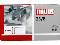 Novus 23/8 1 Pack 1.000 Stuks/pak Heftcapaciteit: 50 Vel (80 G/mâ²) 042 0040