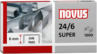 Novus Nietjes 24/6 Super 1 Pack 1.000 Stuks/pak Heftcapaciteit: 30 Vel 040 0158