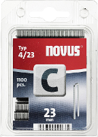 Novus Office 105106300 Nieten met smalle rug Type 4 1100 stuk(s) Afm. (L x b) 23 mm x 6 mm