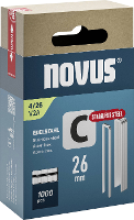 Novus Tools 042 0805 Nieten met smalle rug Type 4 1000 stuk(s) Afm. (L x b) 26 mm x 6.1 Mm