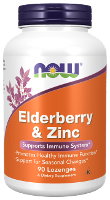 NOW Elderberry & Zink Zuigtabletten