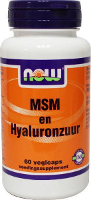 NOW MSM en Hyaluronzuur Capsules