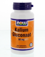 NOW Kalium Gluconaat 100mg Tabletten