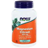 NOW Magnesium Citraat 200mg DUO Tabletten