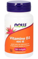 NOW Vitamine D3 400 IE Softgels