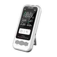 Noyafa Jms13 6 in 1 multifunctionele luchtdetector HCHO CO2 PM2.5 PM1.0 Vochtigheidsmonitor Lcd scherm Smart Home temper