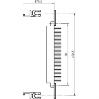 NVent SCHROFF 20822048 19 inch Rails voor patchkast